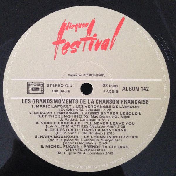 Various - Les Grands Moments De La Chanson Française (2xLP) - Discogs image 6