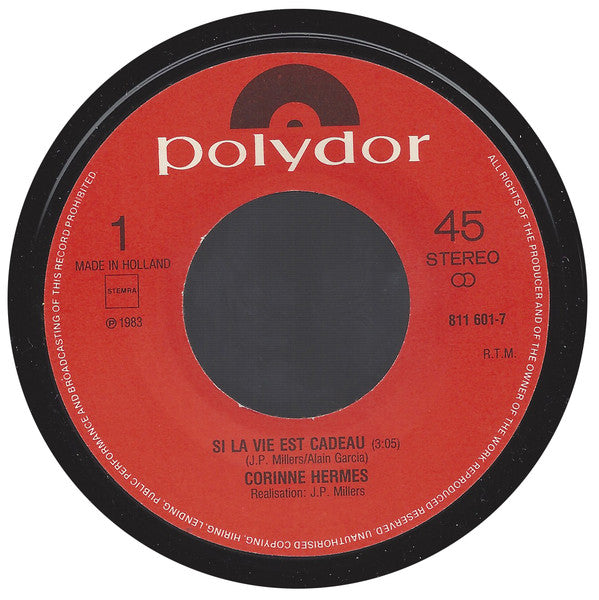 Corinne Hermès - Si La Vie Est Cadeau (7") - Discogs image 3