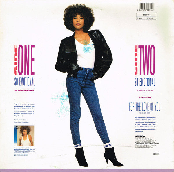 Whitney Houston - So Emotional (12") - Discogs image 2