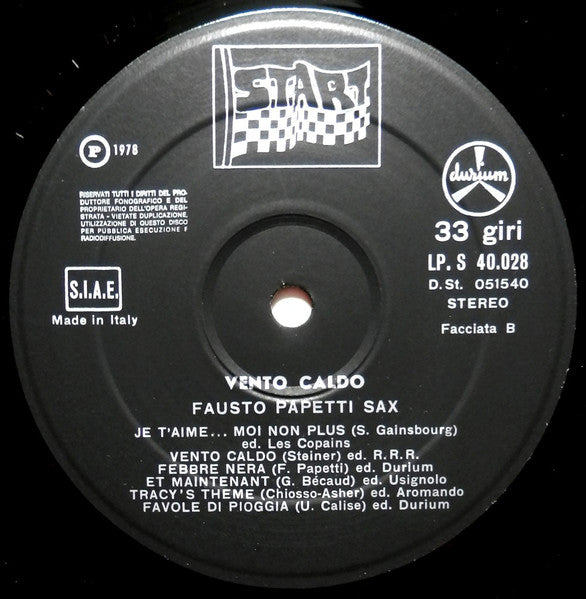 Fausto Papetti - Vento Caldo (LP) - Discogs image 4
