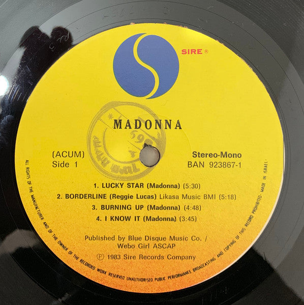 Madonna - Madonna (LP) - Discogs image 3
