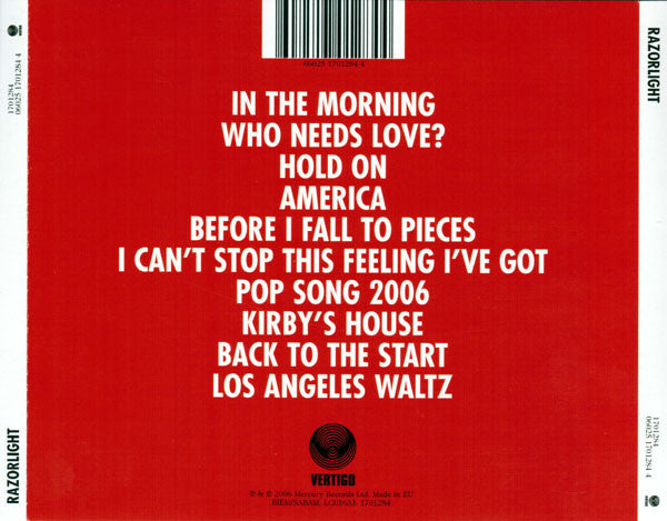 Razorlight - Razorlight (CD) - Discogs image 2