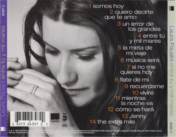 Laura Pausini - Entre Tú Y Mil Mares (CD) - Discogs image 5