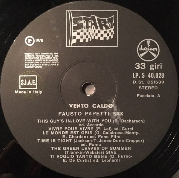 Fausto Papetti - Vento Caldo (LP) - Discogs image 3