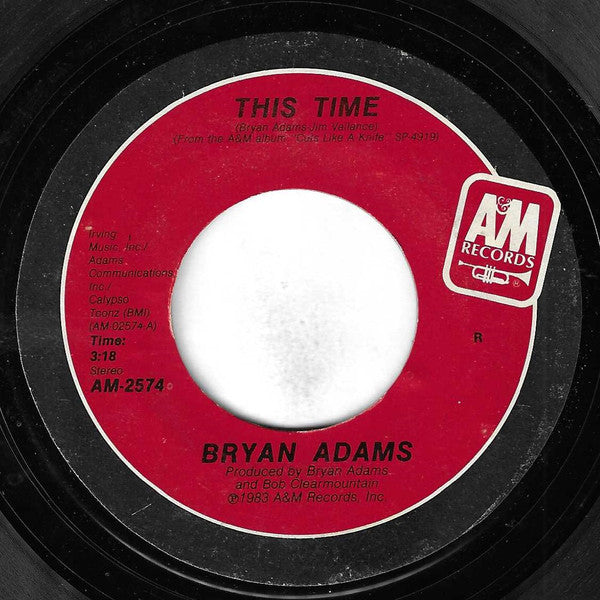 Bryan Adams - This Time (7") - Discogs image 3