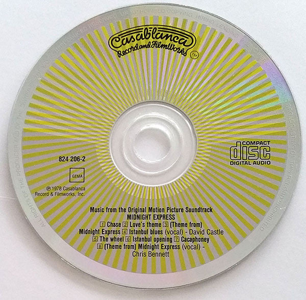 Giorgio Moroder - Midnight Express (Music From The Original Motion Picture Soundtrack) (CD) - Discogs image 3