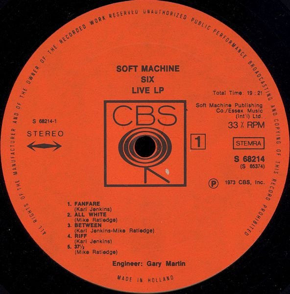 Soft Machine - Six (2xLP) - Discogs image 5