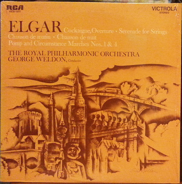 Royal Philharmonic Orchestra / George Weldon, Sir Edward Elgar - Cockaigne, Overture (LP)