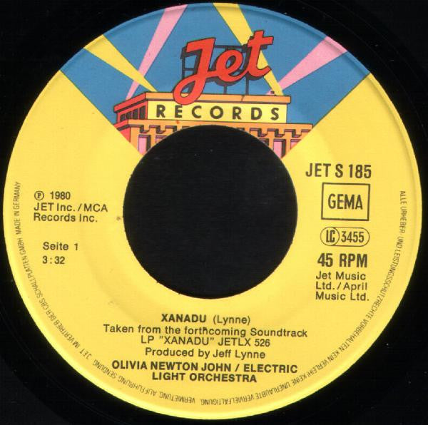 Olivia Newton-John / Electric Light Orchestra - Xanadu (7") - Discogs image 3