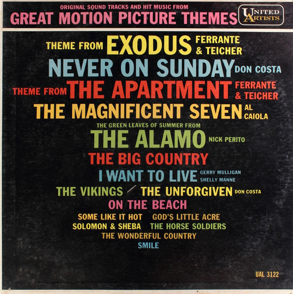 Various - Original Sound Tracks And Hit Music From Great Motion Picture Themes (LP)