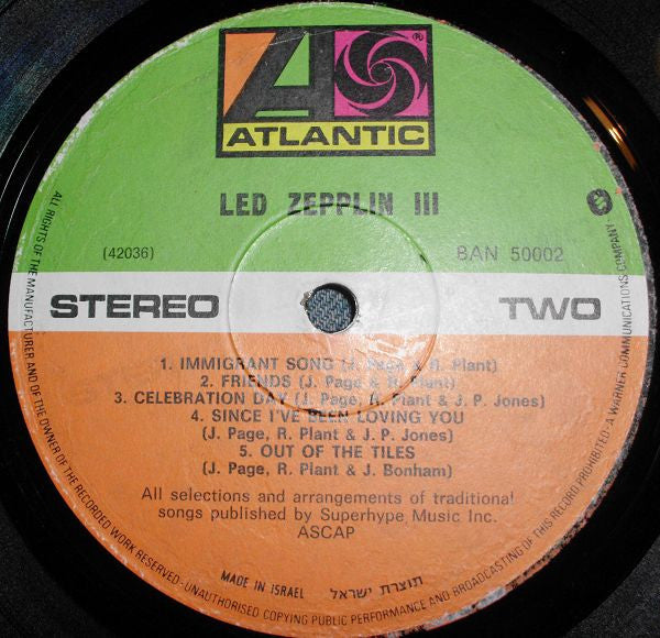 Led Zeppelin - Led Zeppelin III (LP) - Discogs image 3