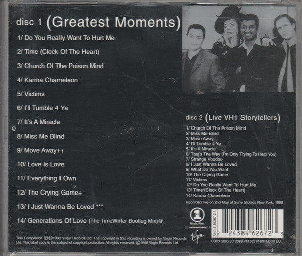 Culture Club - Greatest Moments (2xCD) - Discogs image 2