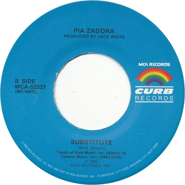 Jermaine Jackson / Pia Zadora - When The Rain Begins To Fall (7") - Discogs image 4