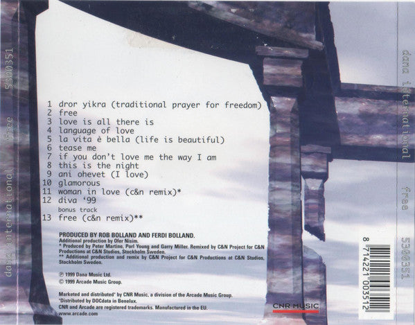 Dana International - Free (CD) - Discogs image 2