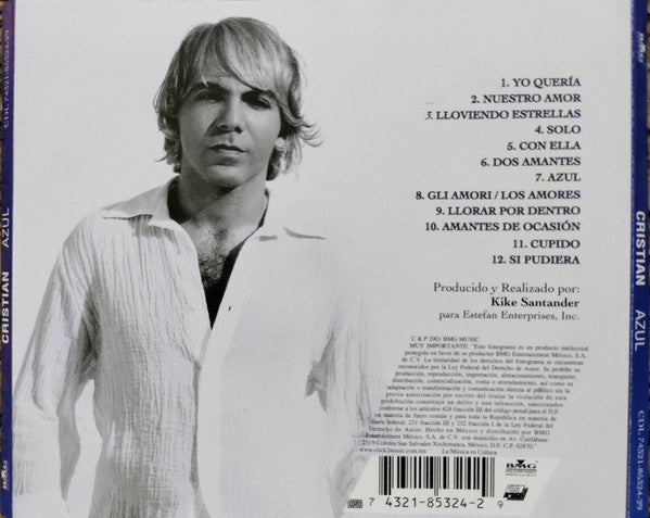 Cristian Castro - Azul (CD) - Discogs image 2