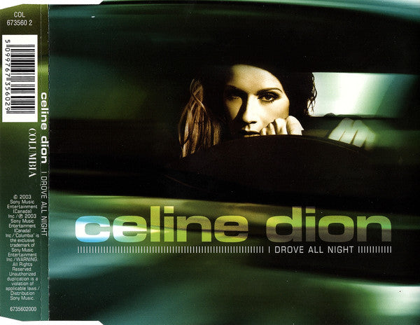 Céline Dion - I Drove All Night (CD) - Discogs image 2