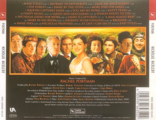 Rachel Portman - Nicholas Nickleby (CD) - Discogs image 2