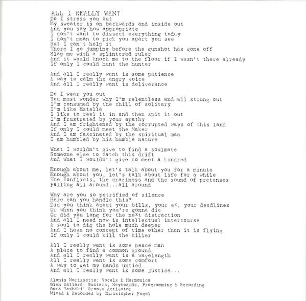 Alanis Morissette - Jagged Little Pill (CD) - Discogs image 6