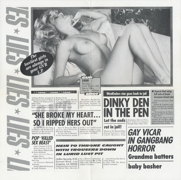 Guns N' Roses - G N' R Lies (CD) - Discogs image 6