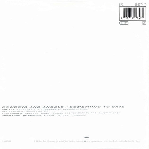 George Michael - Cowboys And Angels (7") - Discogs image 2