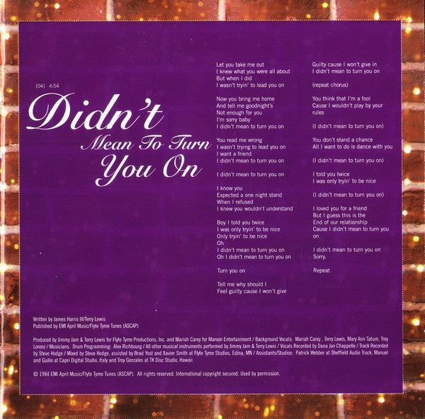 Mariah Carey - Glitter (CD) - Discogs image 7