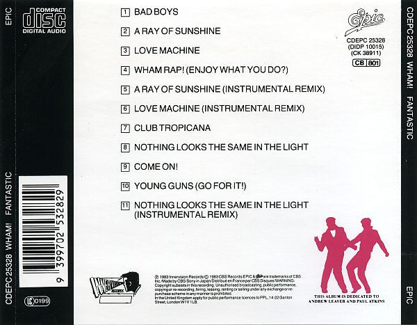 Wham! - Fantastic (CD) - Discogs image 2