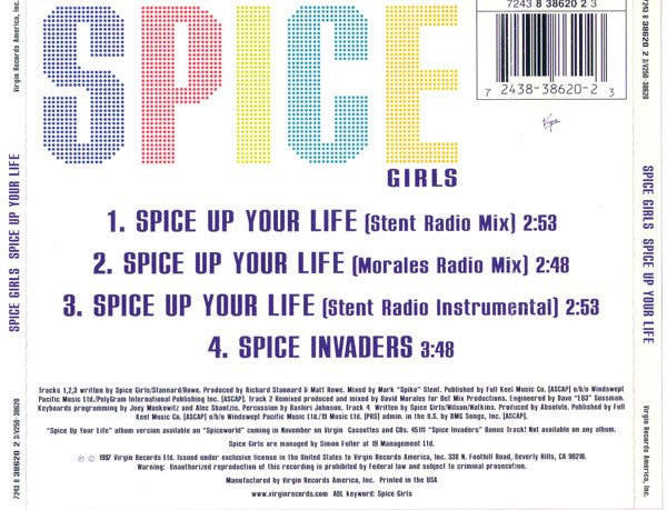Spice Girls - Spice Up Your Life (CD) - Discogs image 2