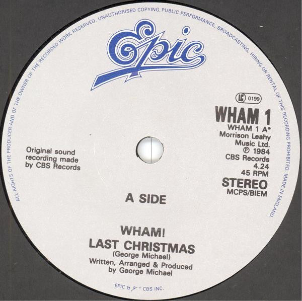 Wham! - Last Christmas (Christmas 85) (7") - Discogs image 3