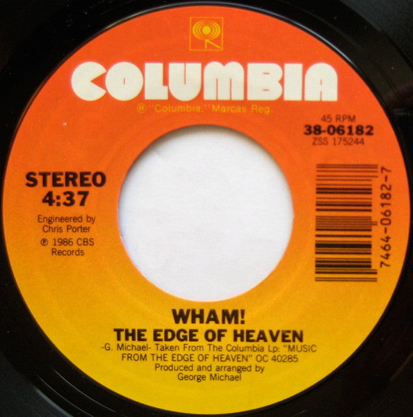 Wham! - The Edge Of Heaven (7") - Discogs image 3