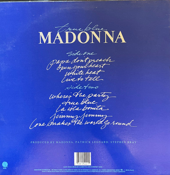 Madonna - True Blue (LP) - Discogs image 2