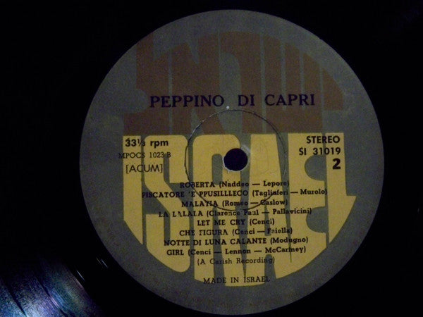 Peppino Di Capri - Peppino's 16 Greatest Hits (LP) - Discogs image 3