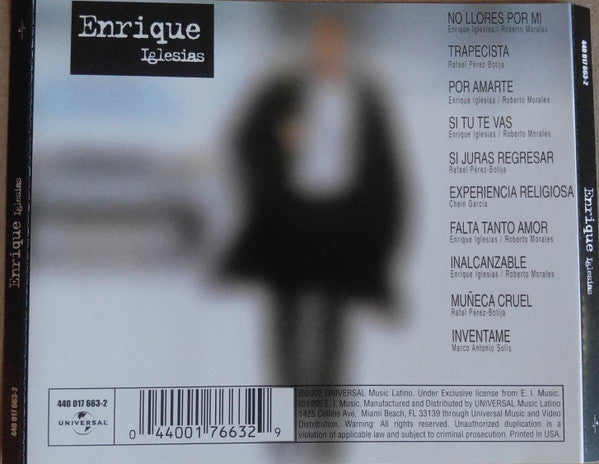 Enrique Iglesias - Enrique Iglesias (CD) - Discogs image 4