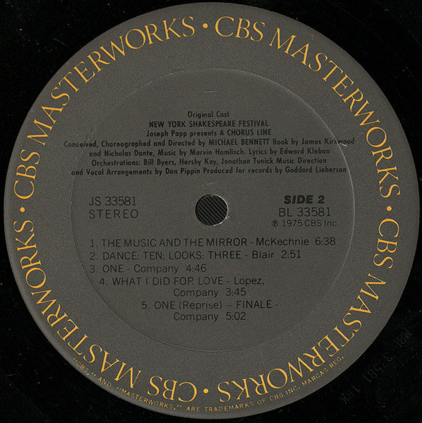 Various - A Chorus Line (Original Cast Recording) (LP) - Discogs image 6