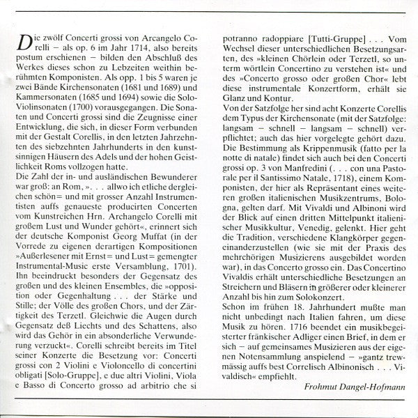 Tomaso Albinoni / Johann Pachelbel / Arcangelo Corelli & Francesco Manfredini / Antonio Vivaldi – Berliner Philharmoniker, Herbert von Karajan - Adagio / Canon & Gigue / Concerti Grossi / Concerti “Alla Rustica” & “L'Amoroso” (CD) - Discogs image 4