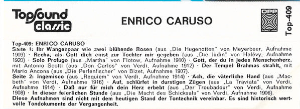 Enrico Caruso - Enrico Caruso (Cassette) - Discogs image 5