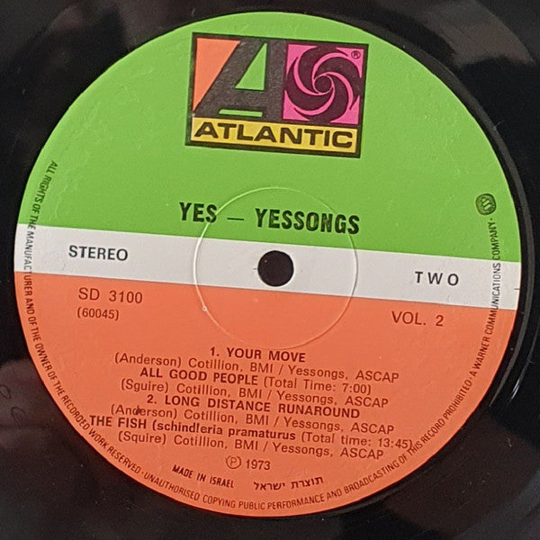 Yes - Yessongs (3xLP) - Discogs image 4