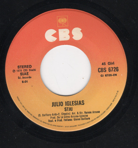 Julio Iglesias - Pensami (7") - Discogs image 4