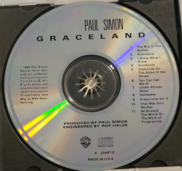 Paul Simon - Graceland (CD) - Discogs image 3