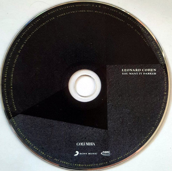 Leonard Cohen - You Want It Darker (CD) - Discogs image 2