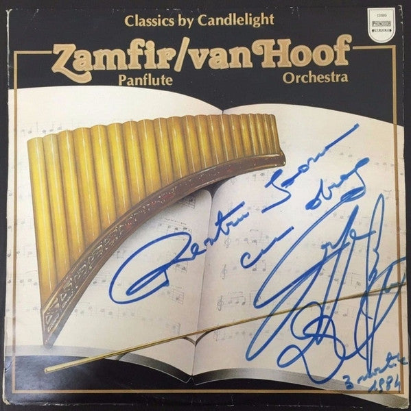 Gheorghe Zamfir Panflute / Harry van Hoof Orchestra, The - Classics By Candlelight (LP)