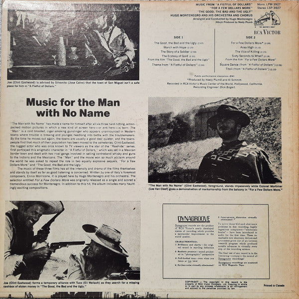 Hugo Montenegro And His Orchestra - Music From "A Fistful Of Dollars" & "For A Few Dollars More" & "The Good, The Bad And The Ugly" (LP) - Discogs image 2