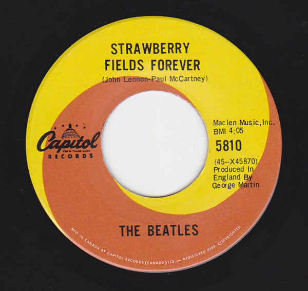 Beatles, The - Strawberry Fields Forever / Penny Lane (7") - Discogs image 3