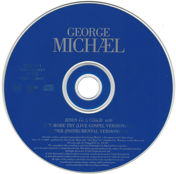George Michael - Jesus To A Child (CD) - Discogs image 4