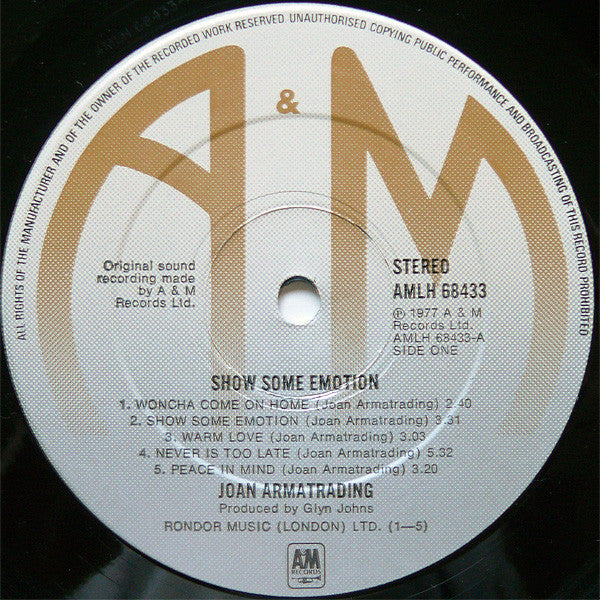 Joan Armatrading - Show Some Emotion (LP) - Discogs image 5