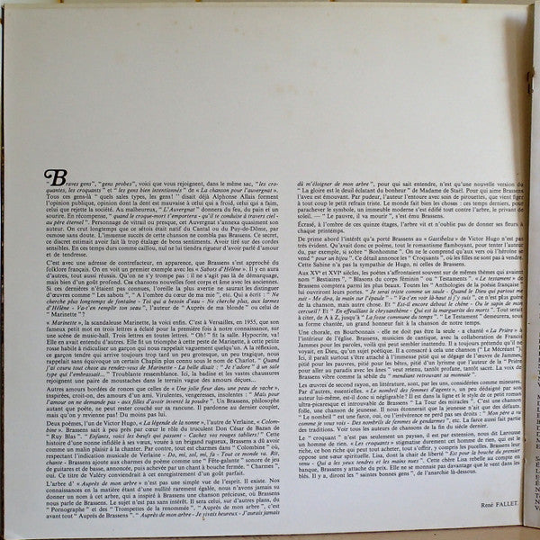 Georges Brassens - 3 - Chanson Pour L'Auvergnat (LP) - Discogs image 4
