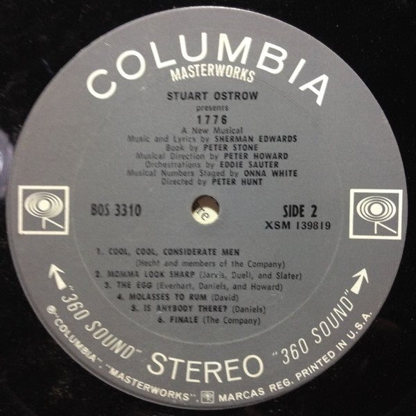 William Daniels, Paul Hecht, Clifford David, Roy Poole - 1776 (A New Musical) (LP) - Discogs image 4
