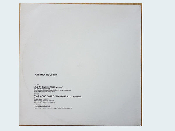 Whitney Houston - All At Once (12") - Discogs image 2