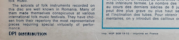 Orchestra Gheorghe Zamfir - Les Instruments Folkloriques Roumains (LP) - Discogs image 6