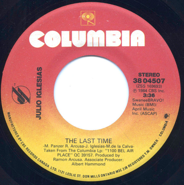 Julio Iglesias, Diana Ross - All Of You / The Last Time (7") - Discogs image 4