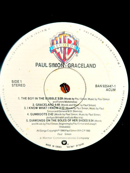 Paul Simon - Graceland (LP) - Discogs image 4